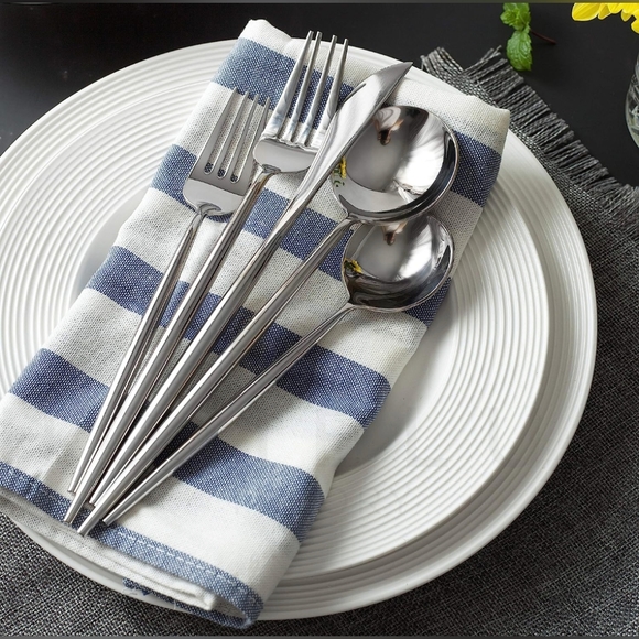 Homelux Theory 18/10 Stainless Steel Flatware - Picture 1 of 7